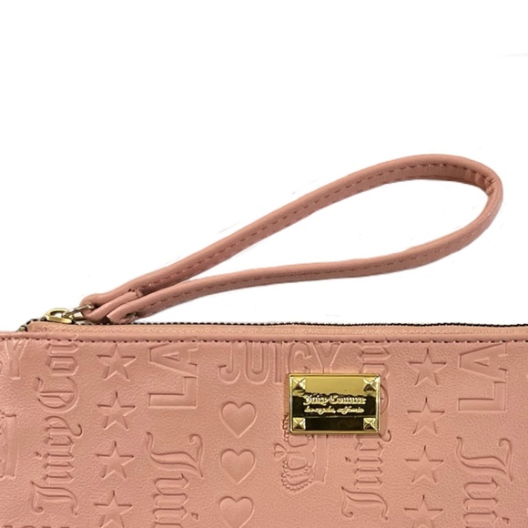 NWOT Juicy Couture Blush Logo Daydreamer Wristlet /Clutch - Picture 7 of 13